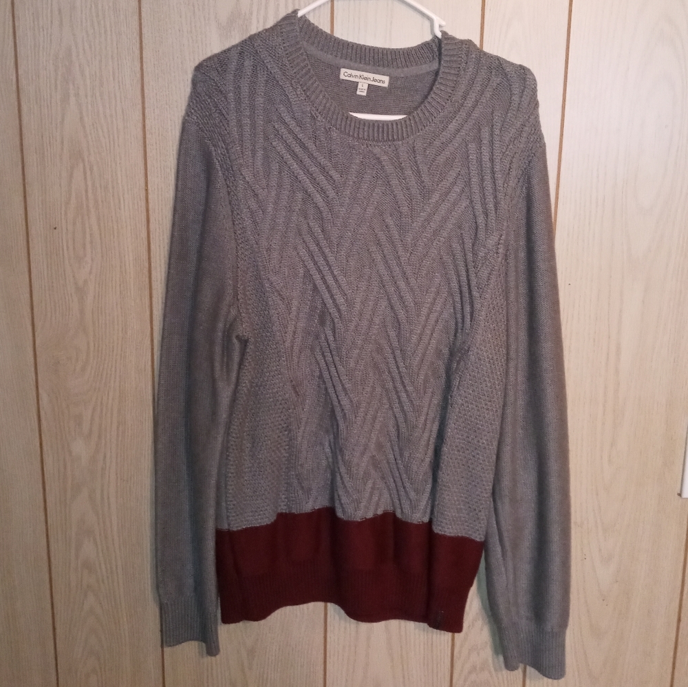 Calvin Klein winter designer mens sweater  Like New!!